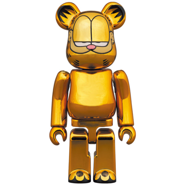 BE@RBRICK 加菲貓 GOLD CHROME VER. 100% & 400%