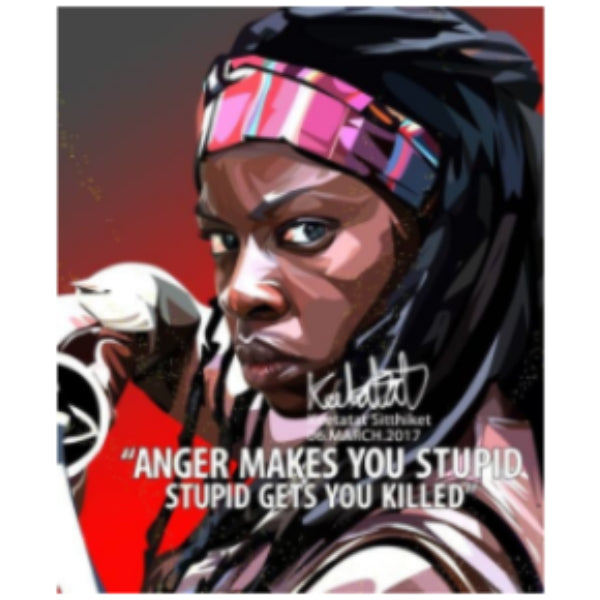 Drawing (Michonne - Anger Make You Stupid)