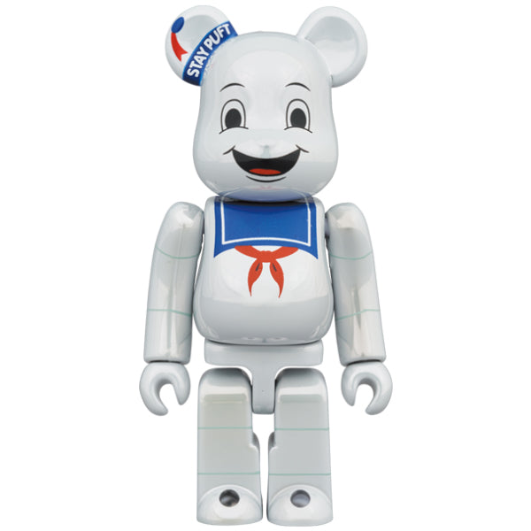 BE@RBRICK《捉鬼敢死隊》棉花糖鬼 WHITE CHROME VER. 100% & 400% 套裝