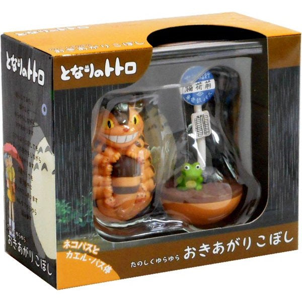 Ghibil Tanoshiku yurayura Okiagari Koboshi YR-05 "My Neighbor Totoro" Cat Bus and bus stop