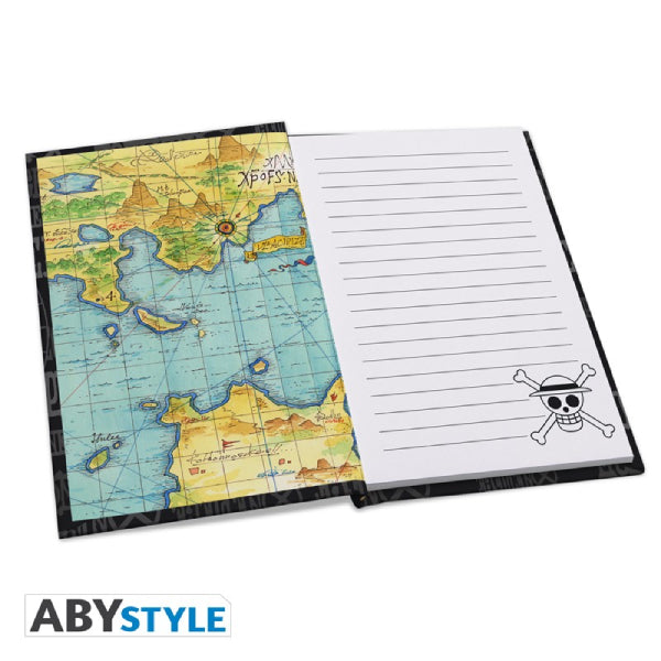 海賊王 - 骷髏禮品套裝 - 玻璃杯 (ABYVER167) + 別針 (ABYPIN013) + A6 筆記簿