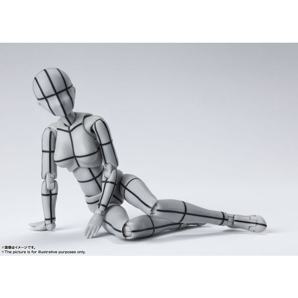 S.H.Figuarts 素體君(男) & 素體醬(女) 線框版 (灰色Ver.)