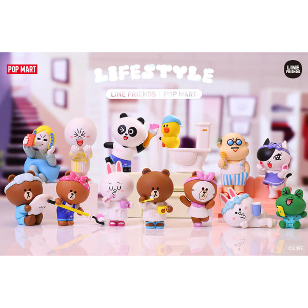 POP MART - LINE FRIENDS 日常生活系列迷你公仔擺設