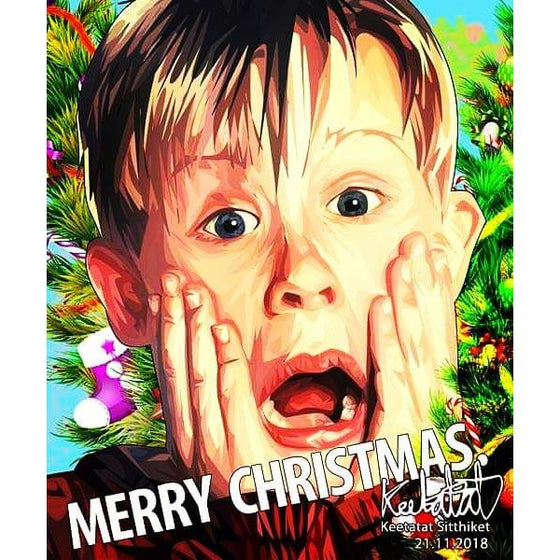 Pop Art Poster Wall Decoration Drawing Macaulay Culkin Home Alone TV Drama Collectibles