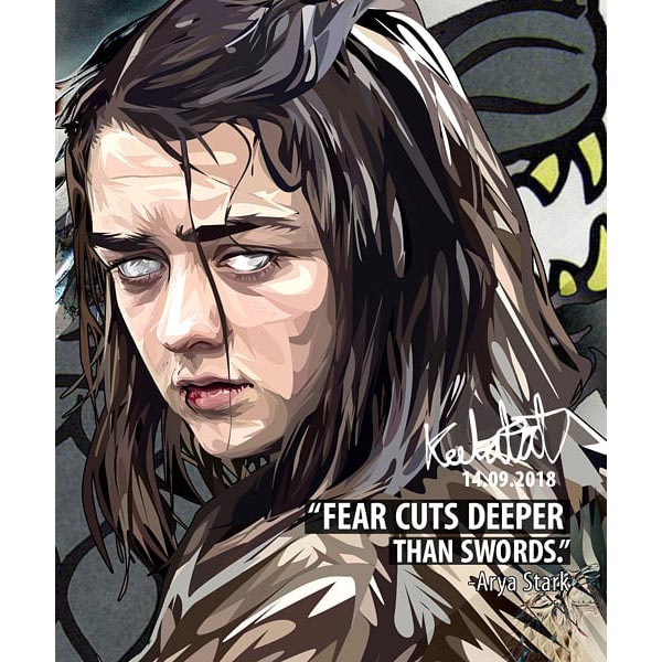 Pop Art Poster Wall Decoration Drawing Game of Thrones Arya Stark