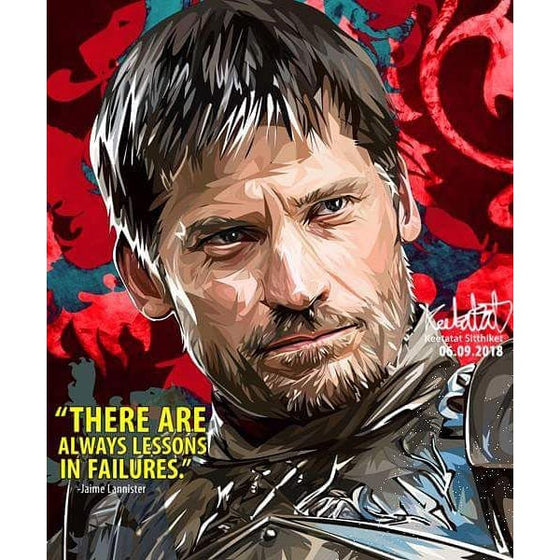 Pop Art Poster Wall Decoration Drawing Game of Thrones Jaime Lannister