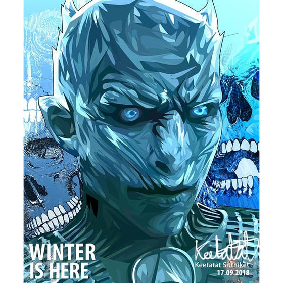 Pop Art Poster Wall Decoration Drawing Game of Thrones Night's King Collectibles