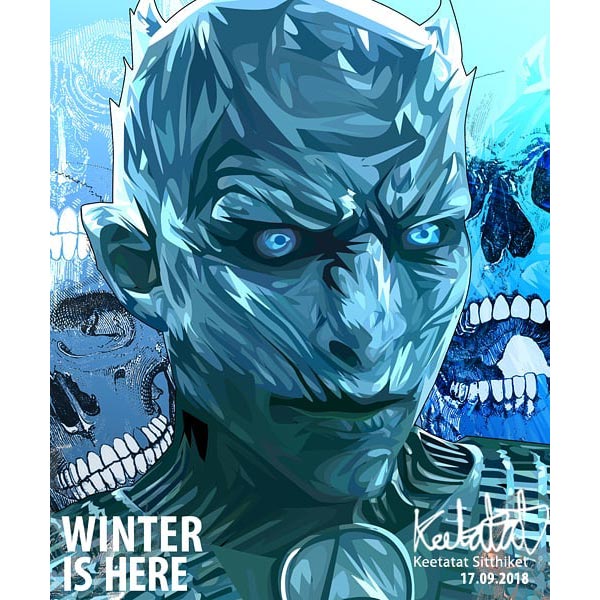 Pop Art Poster Wall Decoration Drawing Game of Thrones Night's King