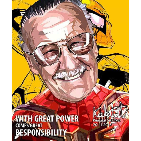 Pop Art Poster Wall Decoration Drawing Marvel Stan Lee