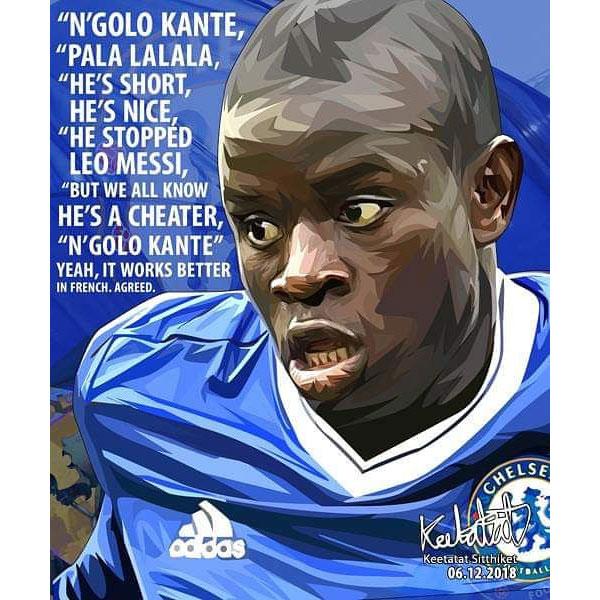 Pop Art Poster Wall Decoration Drawing N'Golo Kante