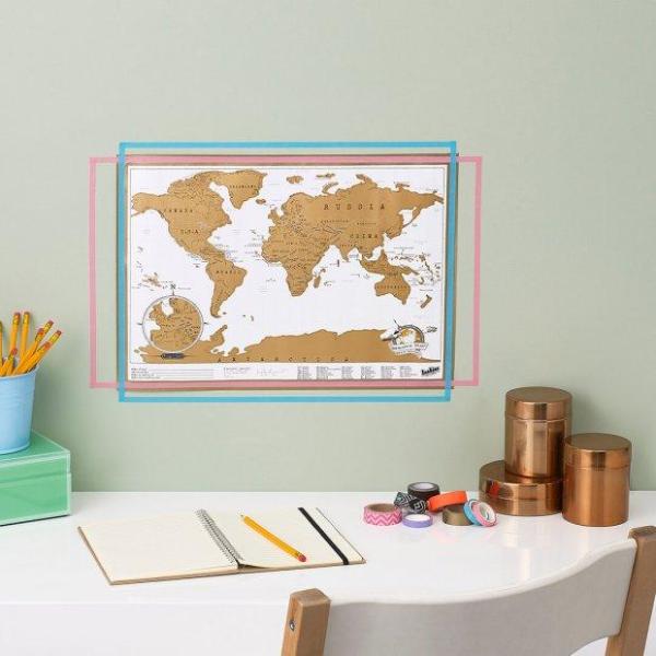 Scratch Map Original Travel Edition Poster (42 x 29.7cm)