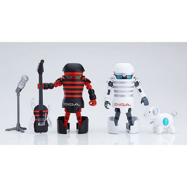 TENGA Robot HARD & SOFT Special Set Figure Black White Color EGG Javelin Dog Guitar Mic