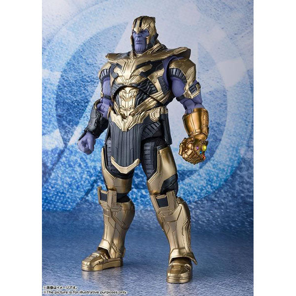 Thanos Avengers S.H.Figuarts Marvel Endgame Armored Infinity Gauntlet Action Figure Standing Bandai