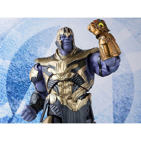 Thanos Avengers S.H.Figuarts Marvel Endgame Armored Infinity Gauntlet Hand Rasied Action Figure