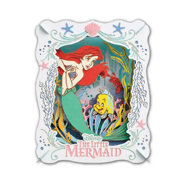 The Little Mermaid Ariel & Flounder Disney Paper Theater Music of Sea PT-142 Japan 3D Puzzle