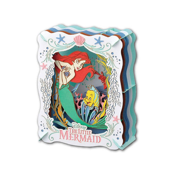 The Little Mermaid Ariel & Flounder Disney Paper Theater Music of Sea PT-142 Japan 3D Puzzle Laser Cut DIY Craft