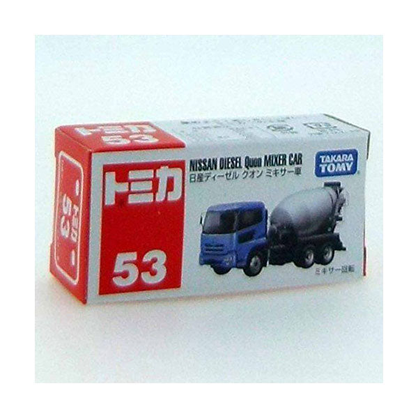 Tomica - No.53 Nissan Diesel Quon Cement Mixer Diecast Truck 合金柴油混凝土車仔模型 UP-NEXT HK