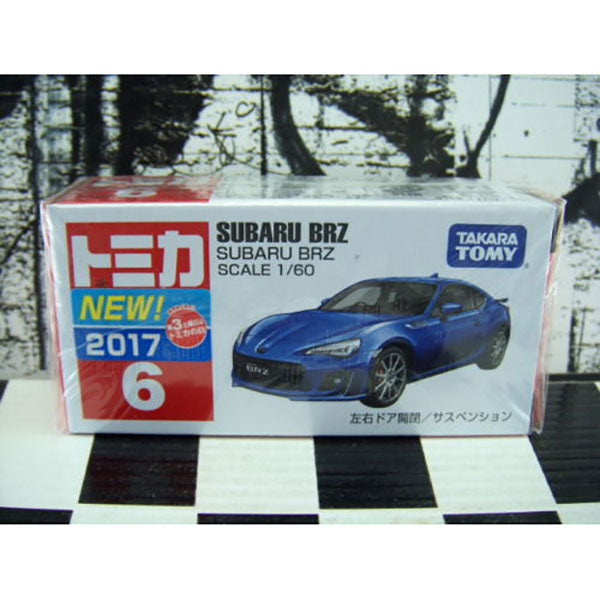 Tomica - No.6 SUBARU BRZ Diecast Toy Car | 日本模型玩具車仔 Up-Next HK