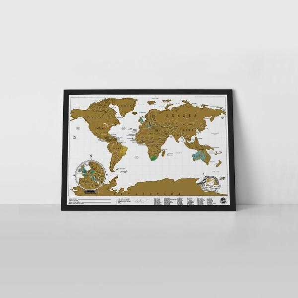 Scratch Map Original Travel Edition Poster (42 x 29.7cm) | 刮刮地圖