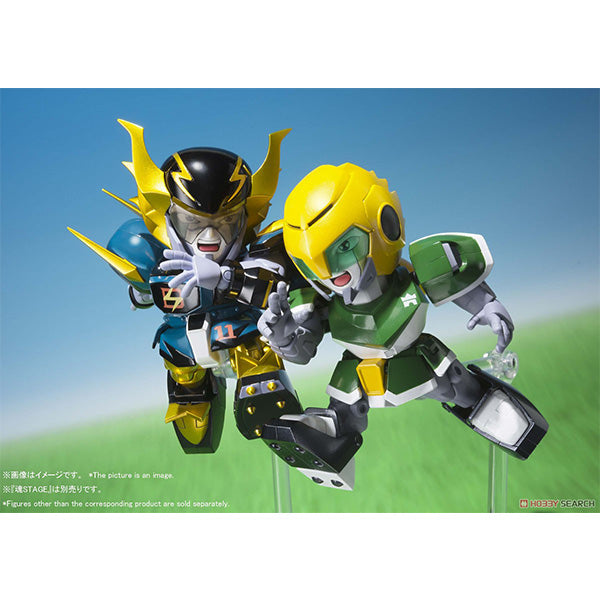 Chogokin Iron Leaguer Mach Windy & Gold Foot Mini Figure