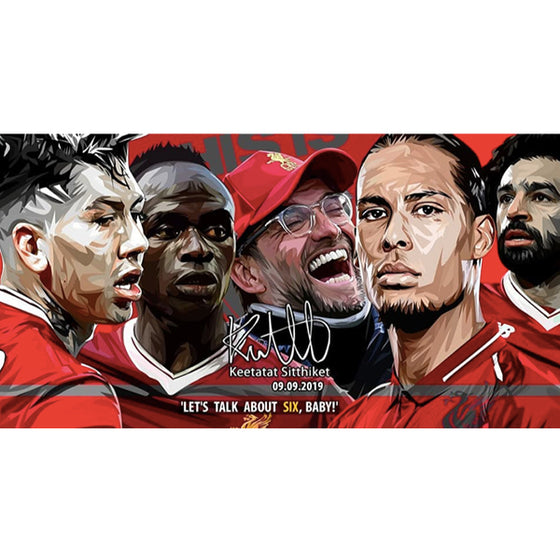 Pop Art Wall Decoration Drawing (Liverpool - Let's talk about Six)