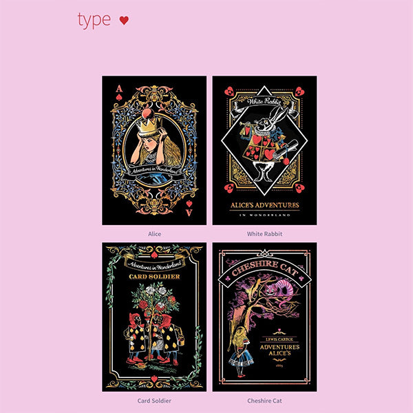 Lago Scratch Postcard Alice in Wonderland