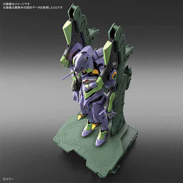 RG 新世紀福音戰士EVA《新劇場版：序》初號機 Unit-01 DX 運輸平台展示台套裝 (再販)