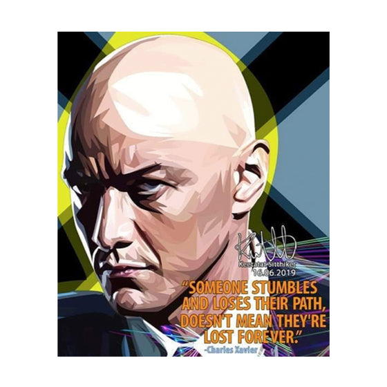 Pop Art Wall Decoration Drawing (Charles Xavier - Someone)