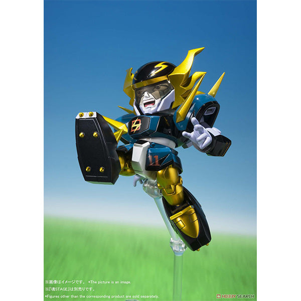 Chogokin Iron Leaguer Mach Windy & Gold Foot Mini Figure