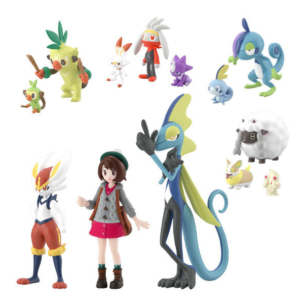 寵物小精靈劍盾 POKEMON SCALE WORLD 伽勒爾地區 迷你公仔套裝