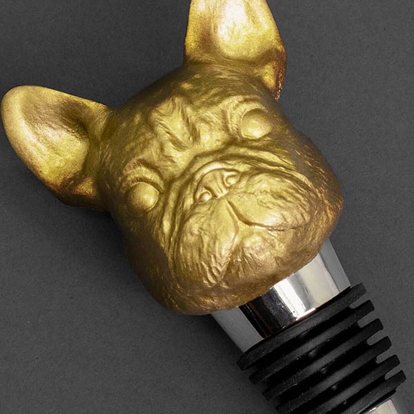 Wine Canine Bulldog Head Party Bottle Stopper UP-NEXT HK 家居酒樽塞