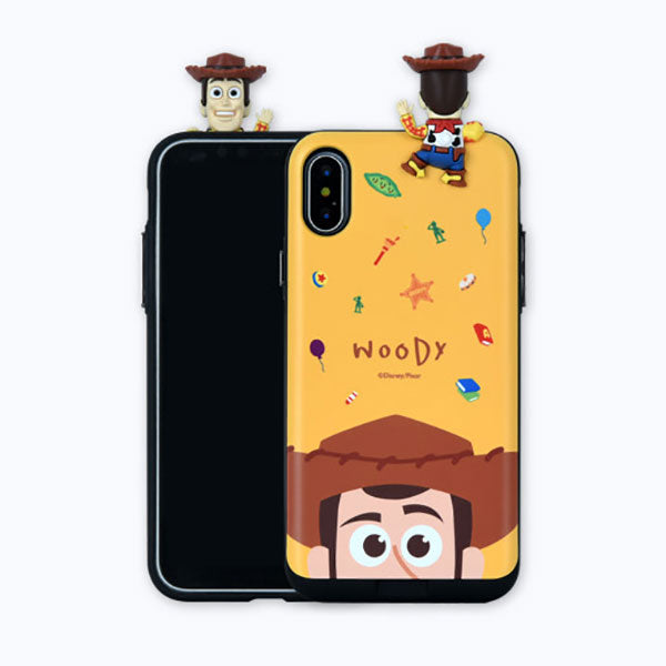 Woody ToyStory Disney mini Figure Card Slot Slidable Cover iphone Case