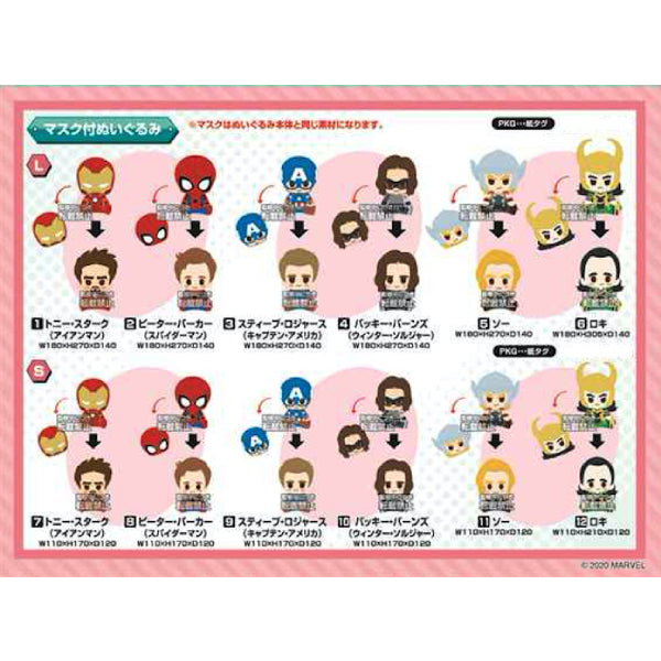 迪士尼 MARVEL X BUDDIES CONCEPT 復仇者聯盟連頭套公仔系列