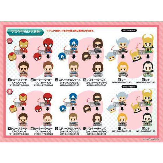 迪士尼 MARVEL X BUDDIES CONCEPT 復仇者聯盟連頭套公仔系列