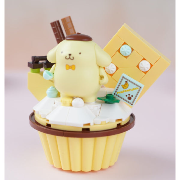 Qman Sanrio 杯子蛋糕造型積木 (Hello Kitty / Melody / 肉桂狗 / 布甸狗 / 可羅米)