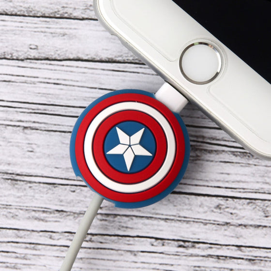 Marvel iPhone Android Smartphone Cable Protector Captain America