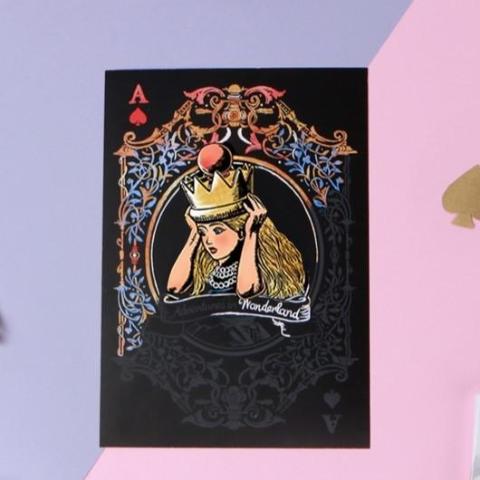 Lago Scratch Postcard Alice in Wonderland