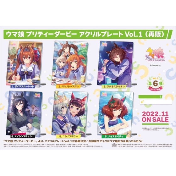 賽馬娘 亞加力立牌 Vol.1 (大和赤驥 / 摩耶重炮 / 愛麗速子 / 榮進閃耀 / 西野花 / 優秀素質)