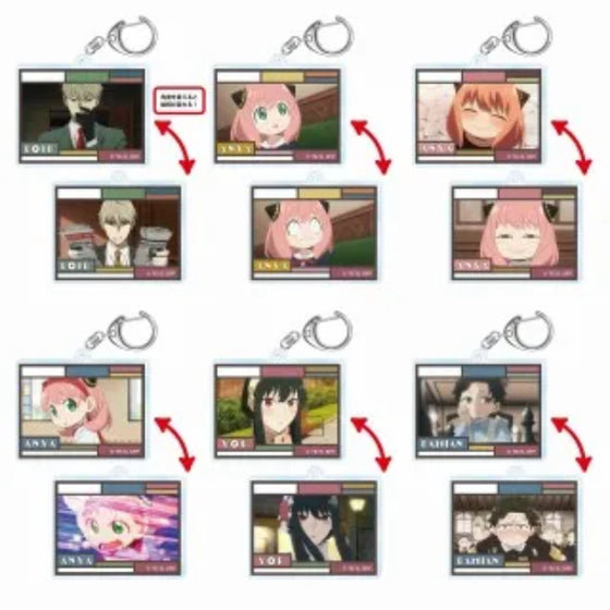 《間諜家家酒》SPY × FAMILY 可變式光柵鎖匙扣 (一套6款)