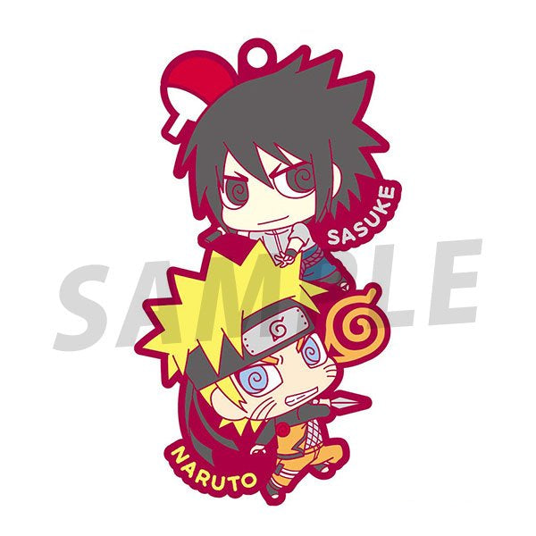 [橡膠塊鎖匙扣系列]《火影忍者 疾風傳》二人小隊[再販] (一盒6個)