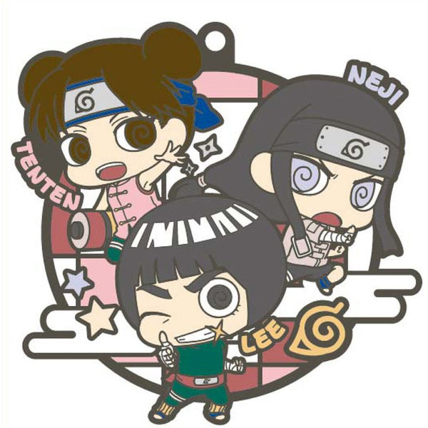 [橡膠塊鎖匙扣系列]《火影忍者 疾風傳》三人小隊 [再販] (一盒6個)