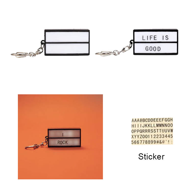 Personalized marquee backlight light box Keychain | DIY | Up-Next HK