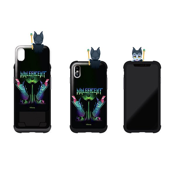 Maleficent Disney mini Figure Card Slot Slidable Cover iphone Case