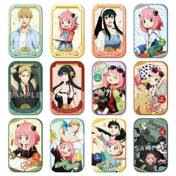 《間諜家家酒》SPY × FAMILY  圓角襟章 (一盒12包) (2022年10月再販版本)