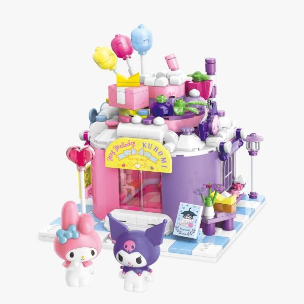 Qman My Melody & 可羅米 Kuromi 蛋糕屋造型積木