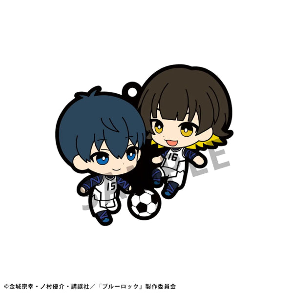 [橡膠塊鎖匙扣系列]《藍色監獄》 (一套6款)