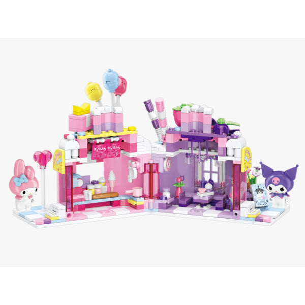 Qman My Melody & 可羅米 Kuromi 蛋糕屋造型積木