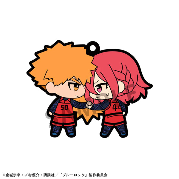 [橡膠塊鎖匙扣系列]《藍色監獄》 (一套6款)