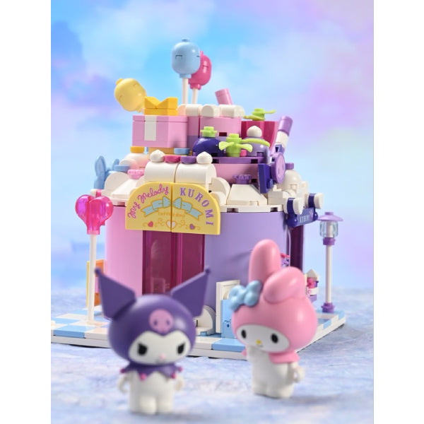 Qman My Melody & 可羅米 Kuromi 蛋糕屋造型積木