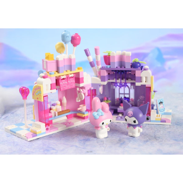 Qman My Melody & 可羅米 Kuromi 蛋糕屋造型積木
